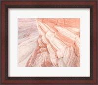 Framed Coyote Buttes VII Blush Orange Crop