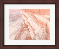 Framed Coyote Buttes VII Blush Orange Crop