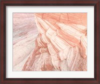 Framed Coyote Buttes VII Blush Orange Crop