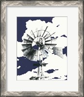 Framed Texas Wind Navy Crop