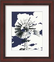 Framed Texas Wind Navy Crop