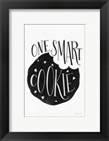 Framed One Smart Cookie BW