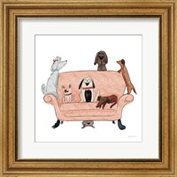 Framed Playful Pets Dogs I