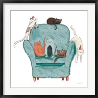 Framed Playful Pets Cats I