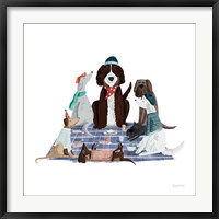 Framed Picnic Pets Dogs I