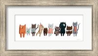 Framed Picnic Pets Cats III