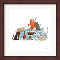 Framed Picnic Pets Cats I