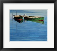 Framed Oyster Boat Twins