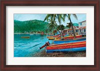 Framed St. Lucia Fishing Fleet