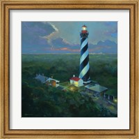 Framed St. Augustine Lighthouse Aloft