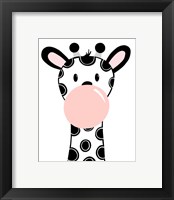 Framed 'Black Giraffe' border=