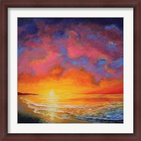Framed Vivid Sunset