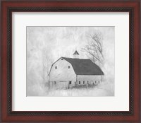 Framed White Barn II