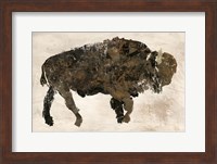 Framed Abstract Buffalo