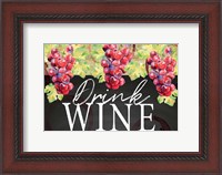 Framed Drink Wine