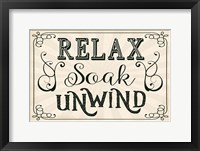 Framed Relax, Soak, Unwind