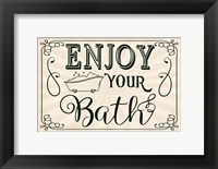 Framed Enjoy Your Bath