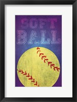 Framed Softball