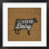 Legend Dairy Framed Print