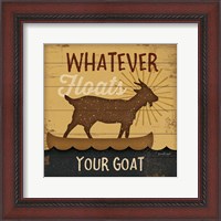 Framed Floats Your Goat