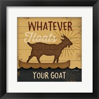 Framed Floats Your Goat