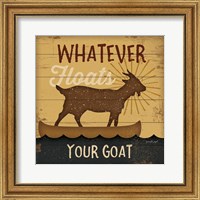 Framed 'Floats Your Goat' border=