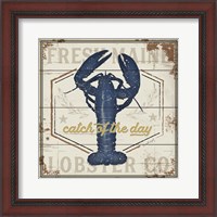 Framed 'Fresh Maine Lobster Co.' border=