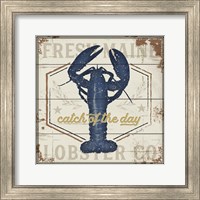 Framed 'Fresh Maine Lobster Co.' border=