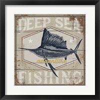 Framed 'Deep Sea Fishing' border=