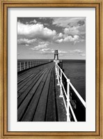 Framed Whitby Harbour Pier