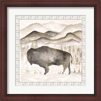 Framed Bison w/ Border