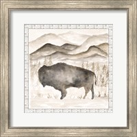 Framed Bison w/ Border