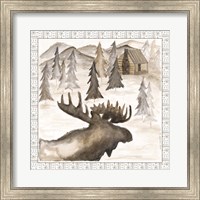 Framed Moose w/ Border