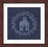 Framed Blue Church