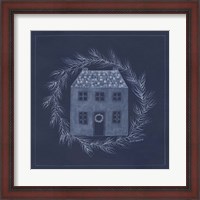Framed Blue House