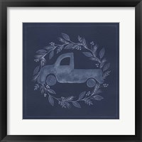 Framed Blue Truck