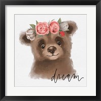 Framed 'Dream Bear' border=