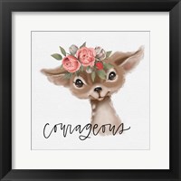 Framed Courageous Deer