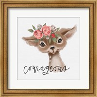 Framed Courageous Deer