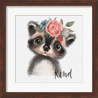 Framed Kind Raccoon