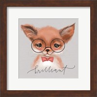 Framed 'Brilliant Fox' border=