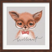 Framed Brilliant Fox