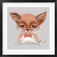 Framed Brilliant Fox