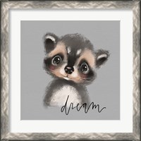 Framed 'Dream Raccoon' border=