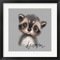 Framed 'Dream Raccoon' border=
