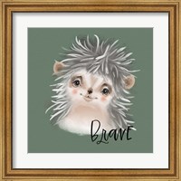 Framed Brave Hedgehog