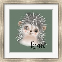 Framed Brave Hedgehog