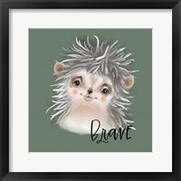 Framed Brave Hedgehog