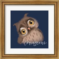 Framed Courageous Owl