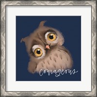 Framed Courageous Owl